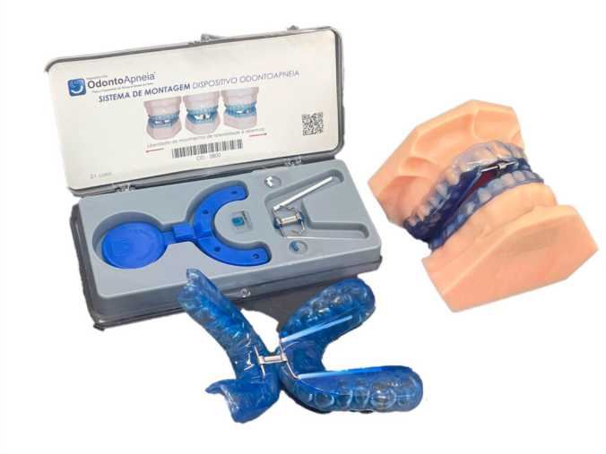 Detalhe do aparelho intraoral do Sistema Odontoapneia
